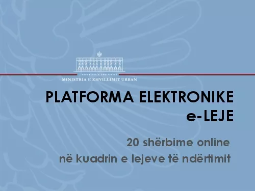 PLATFORMA ELEKTRONIKE