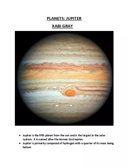 PDF-Jupiter is the fifth planet from the s