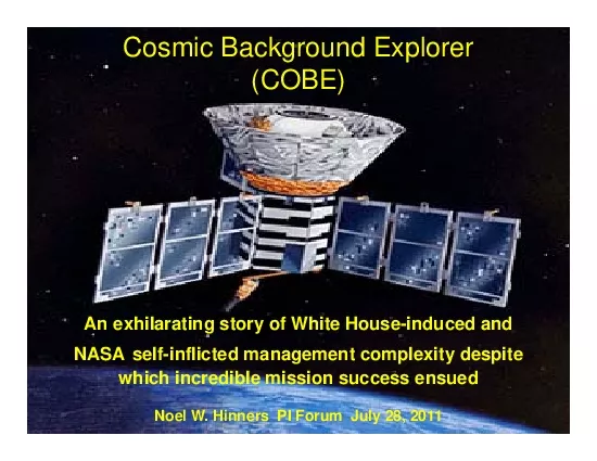 PDF-Cosmic Background ExplorerAn exhilarating story of White Houseinduced