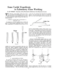 Some Useful Expedients in Laboratory Glass Working T H