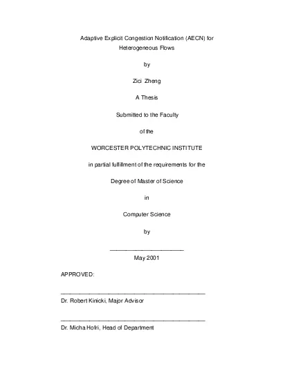 PDF-Adaptive Explicit Congestion Notification AECN for Heterogeneous Flows