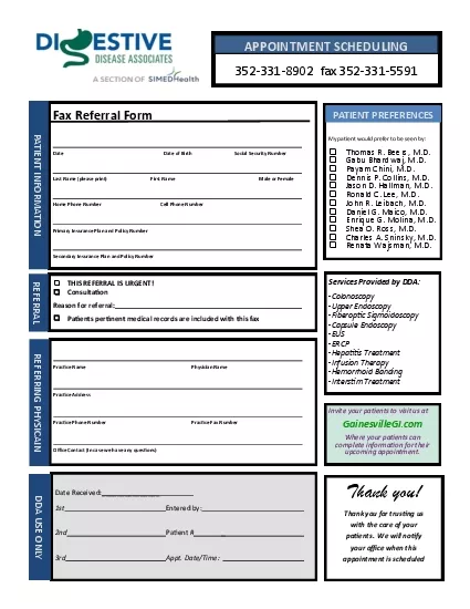 APPOINTMENT SCHEDULING