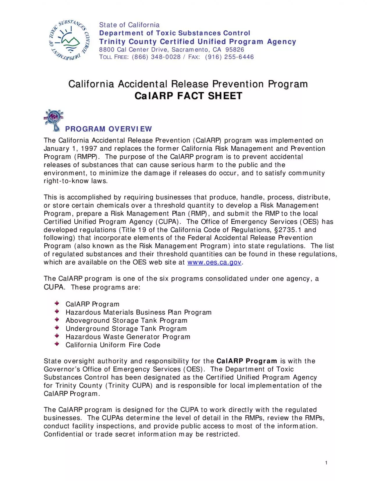 PDF-State of California Department of Toxic Substances Control Trinity Cou