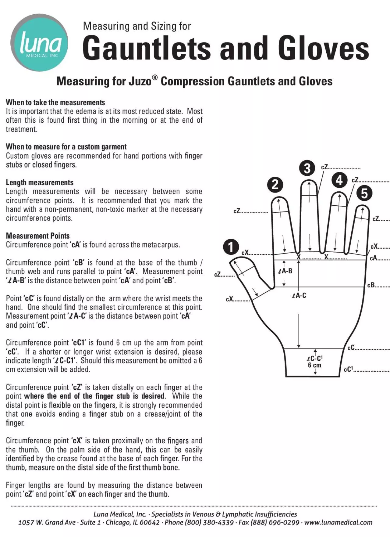 PDF-When to take the measurementsIt is important that the edema is at its