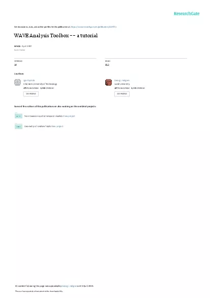 PDF-aMatlabToolboxforAnalysisofRandomWavesandLoadsTutorialforWAFOversion20