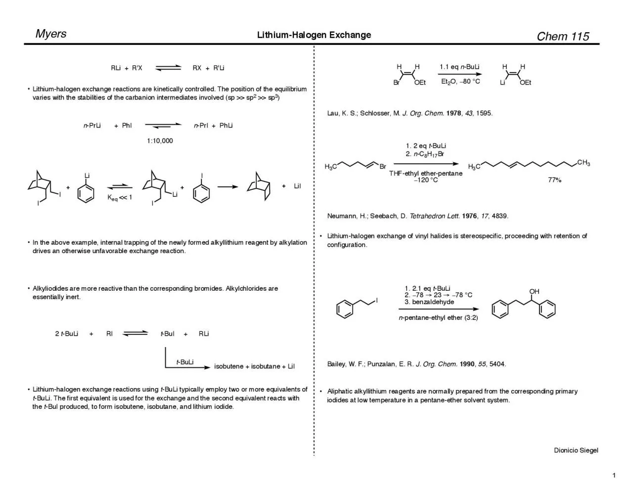 PDF-Chem 115Lithiumhalogen exchange reactions are kinetically controlled