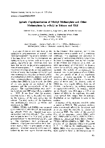 Polymer Journal Vol 6 No 6 pp 573575 1974