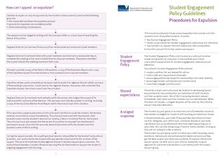 Student Engagement Policy The Student Engagement Polic