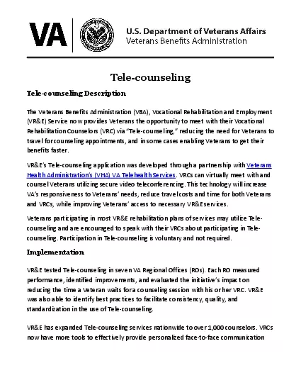 TelecounselingTelecounseling Description