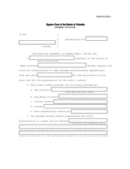 PROBATE FORM  Superior Court of the District of Columb