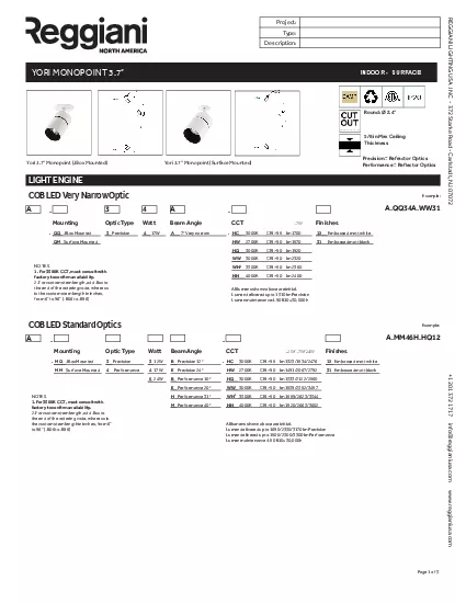 Yori 37148 Monopoint JBox Mounted