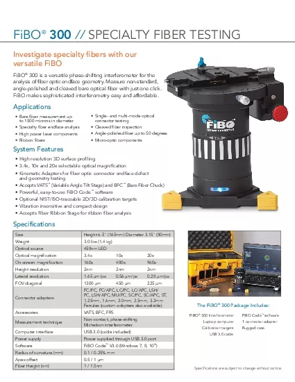 300 Interferometersoftware Calibration targets