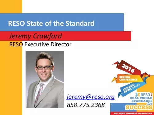 RESO State of the Standard