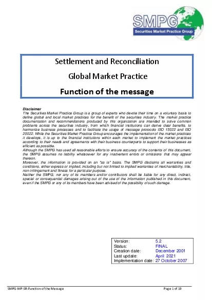 Function of the Message