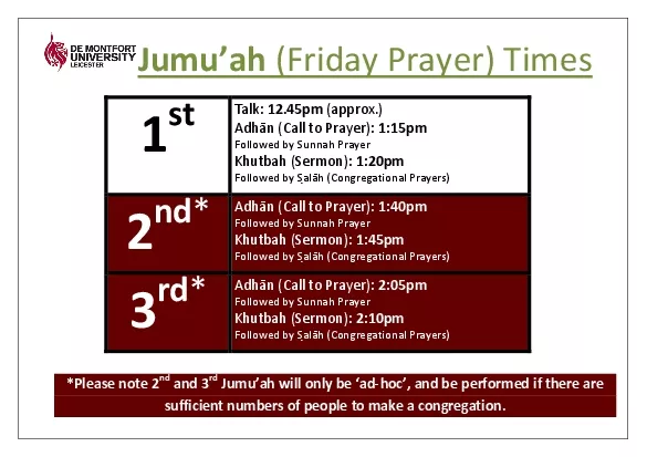 Jumu146ahFriday Prayer Times