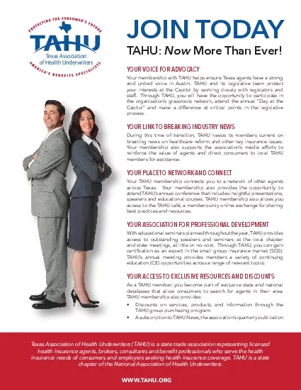 YOUR VOICE FOR ADVOCACYYour membership with TAHU helps ensure Texas ag