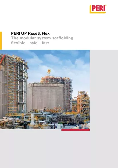 PERI UP Rosett FlexThe modular system scaffolding31exible 150 safe 150