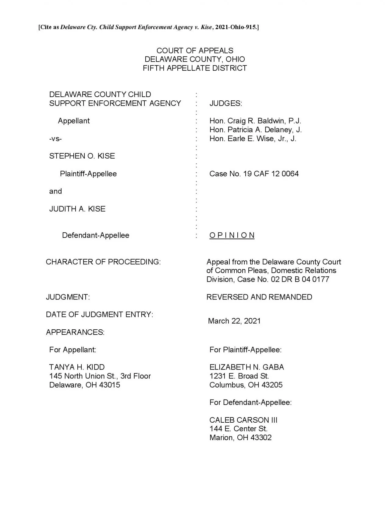 PDF-CLte as Delaware Cty Child Support Enforcement Agency v Kisex000f 2021