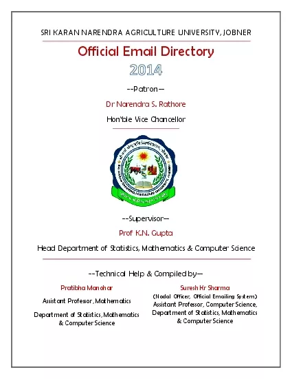 PDF-SKNAU group email address