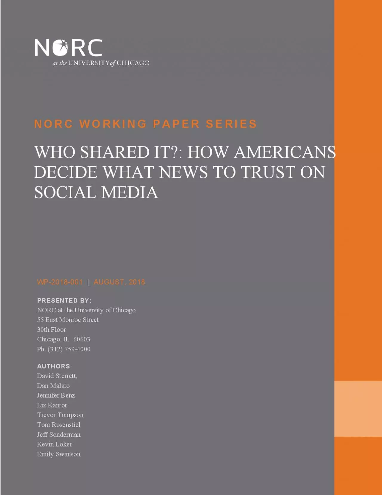 PDF-NORC WORKING PAPER SERIESWHO SHARED IT HOW AMERICANS DECIDE WHAT NEWS