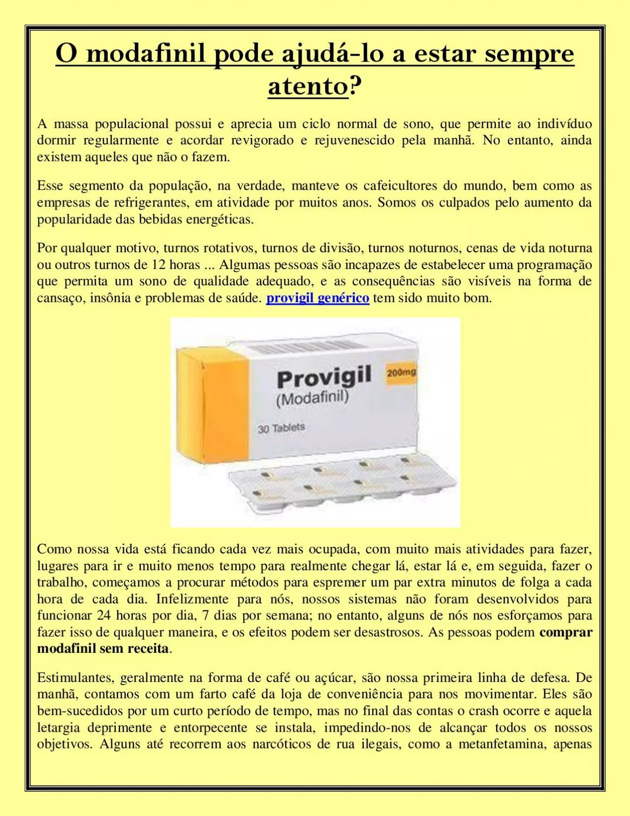 PDF-O modafinil pode ajudá-lo a estar sempre atento?