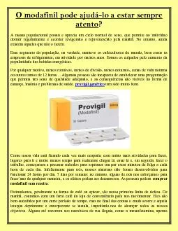 O modafinil pode ajudá-lo a estar sempre atento?