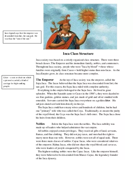 PDF-Inca Class Structure