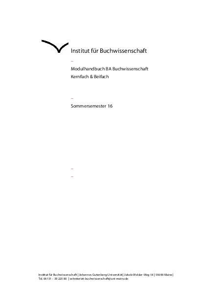 PDF-Institut fr Buchwissenschaft Johannes GutenbergUniversitt JakobWel