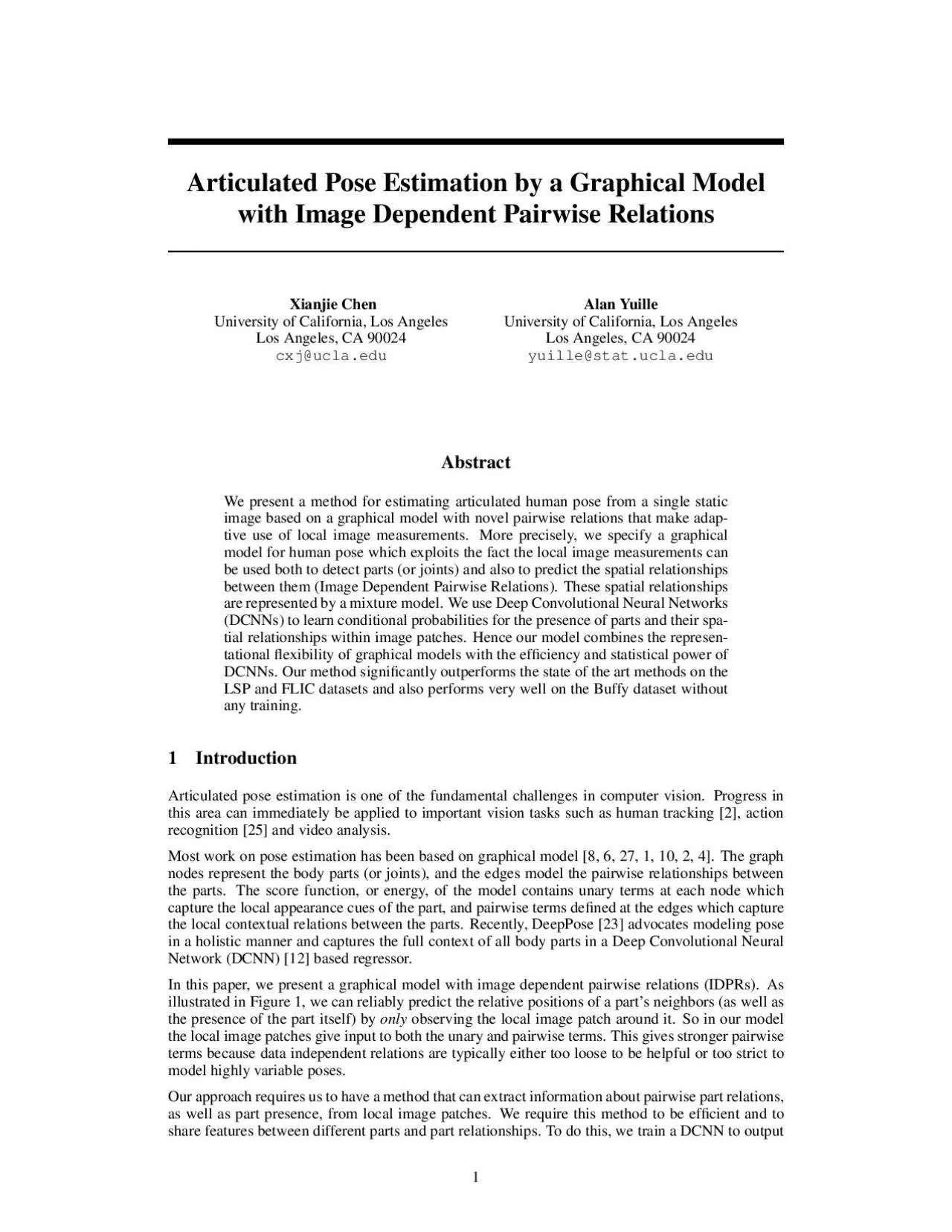 PDF-ArticulatedPoseEstimationbyaGraphicalModelwithImageDependentPairwiseRe