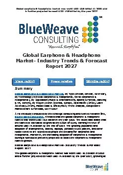 Global Earphone & Headphone Market- Industry Trends & Forecast Report 2027