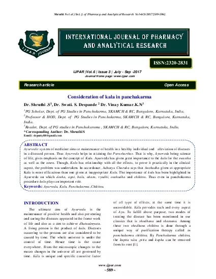 et al  Int J of Pharmacy and Analytical Research