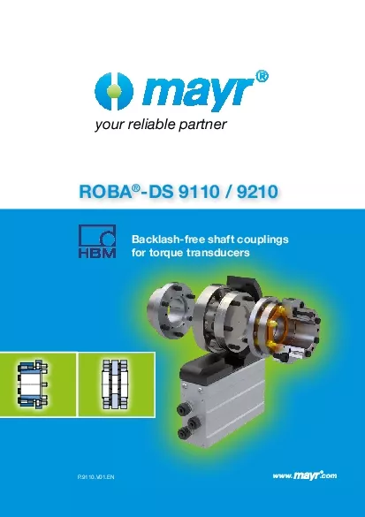 Backlashfree shaft couplings for torque transducersP9110V01ENyour rel