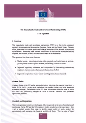 The Transatlantic Trade and Investment Partnership TTI