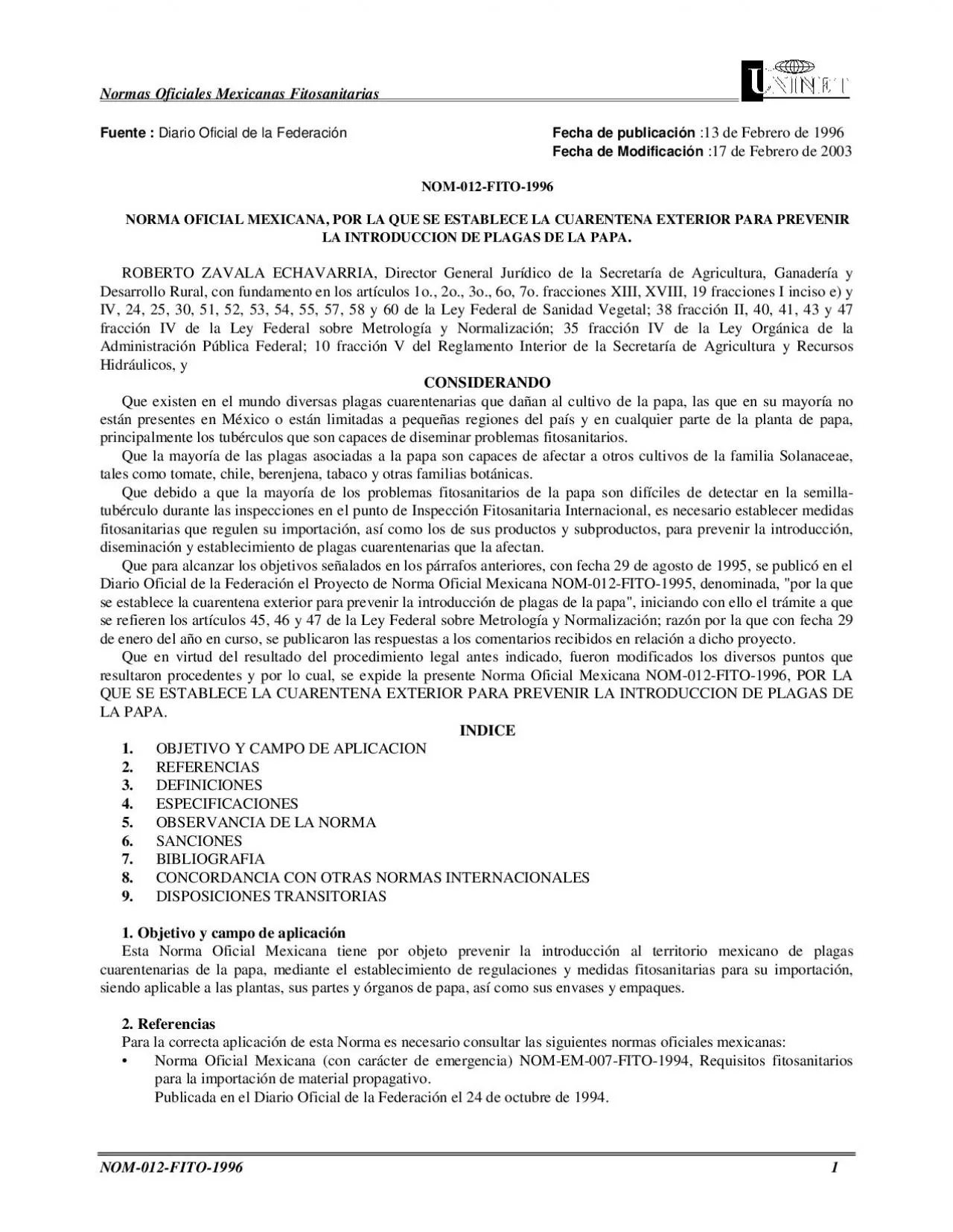 PDF-Normas Oficiales Mexicanas Fitosanitarias