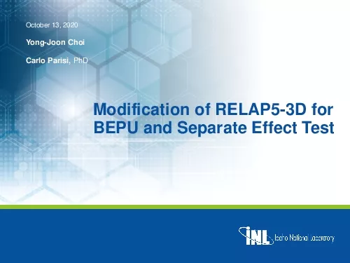 Modification of RELAP5