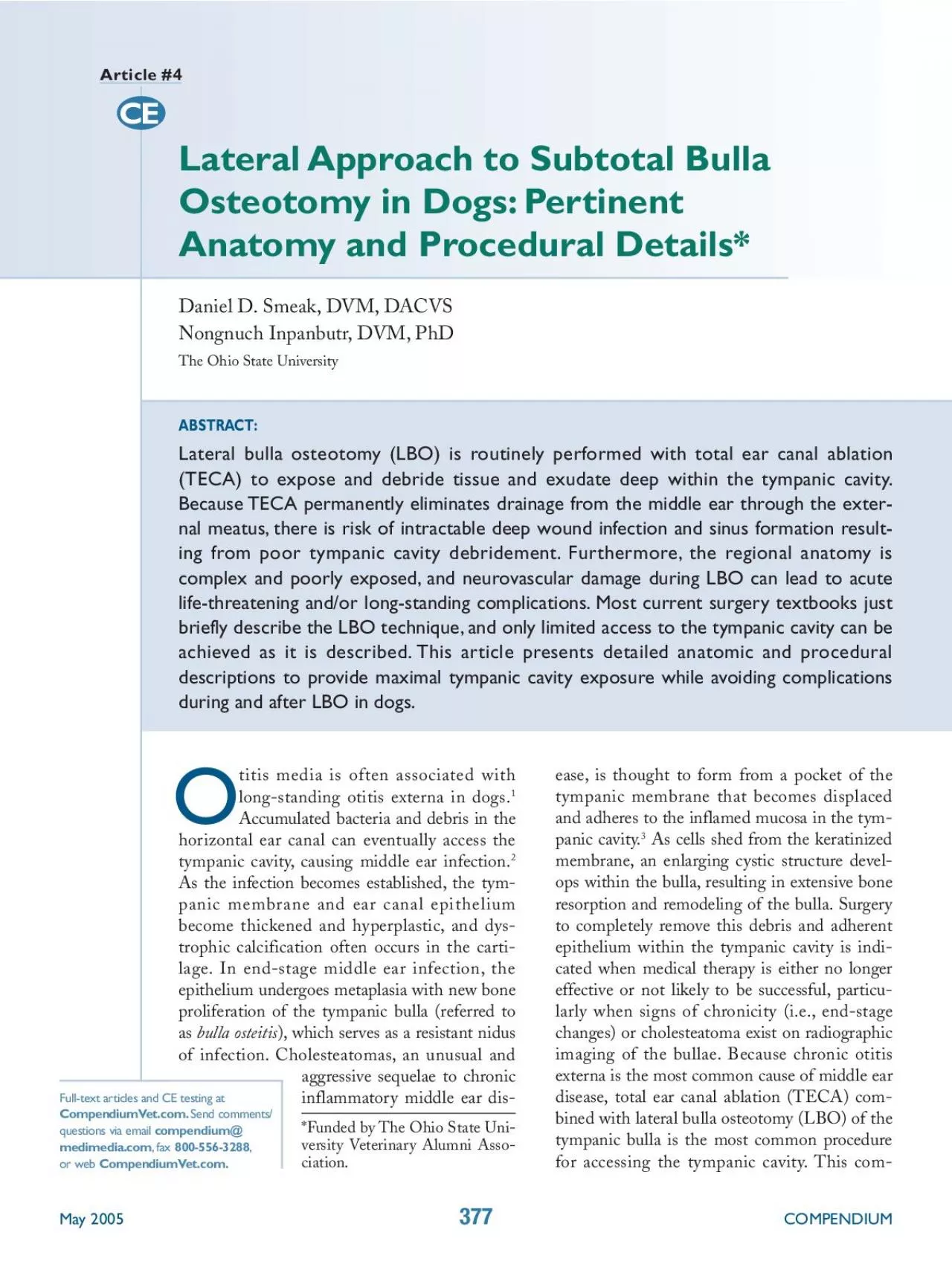 PDF-Funded by The Ohio State University Veterinary Alumni Asso