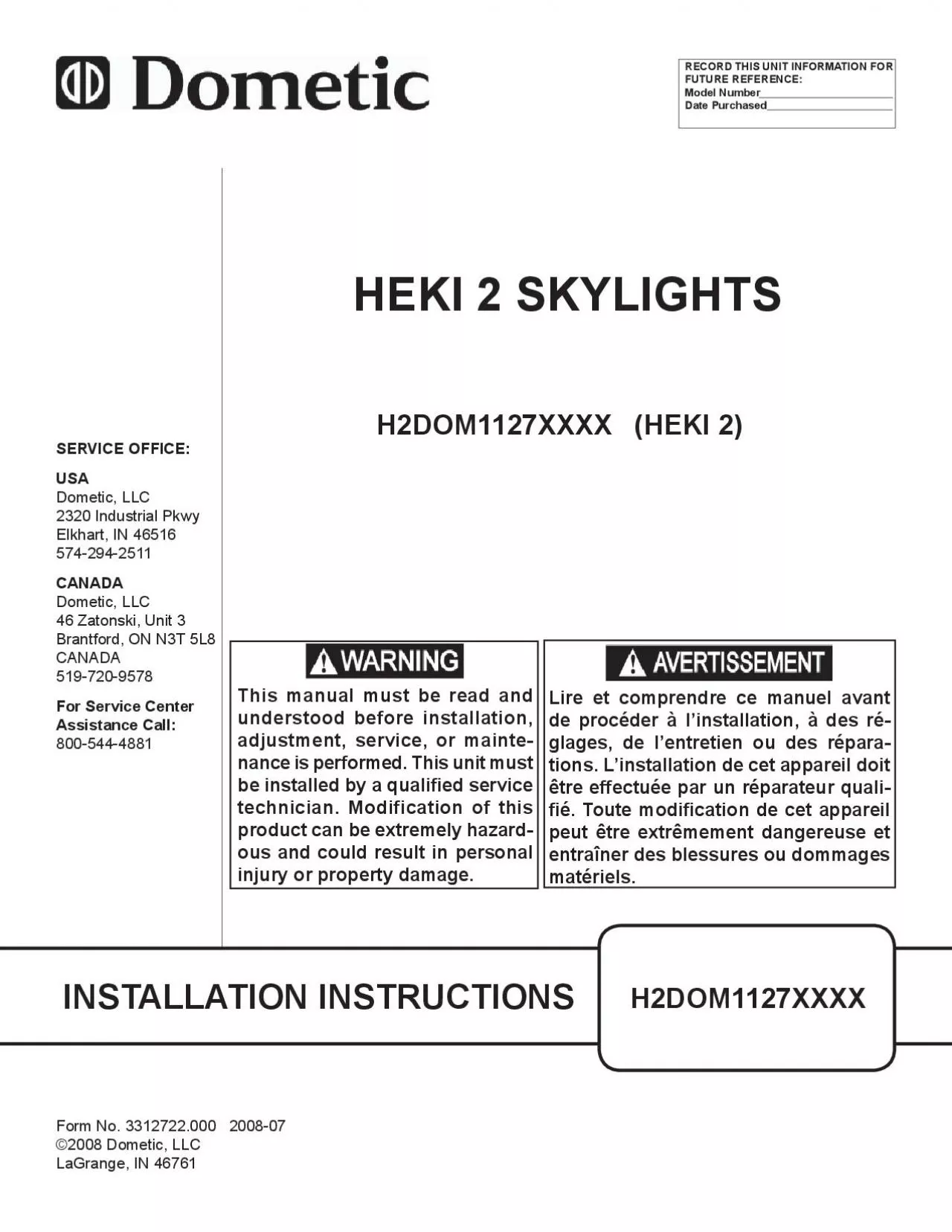 PDF-1 Designed and recommended for trailed vehicles in which people do not