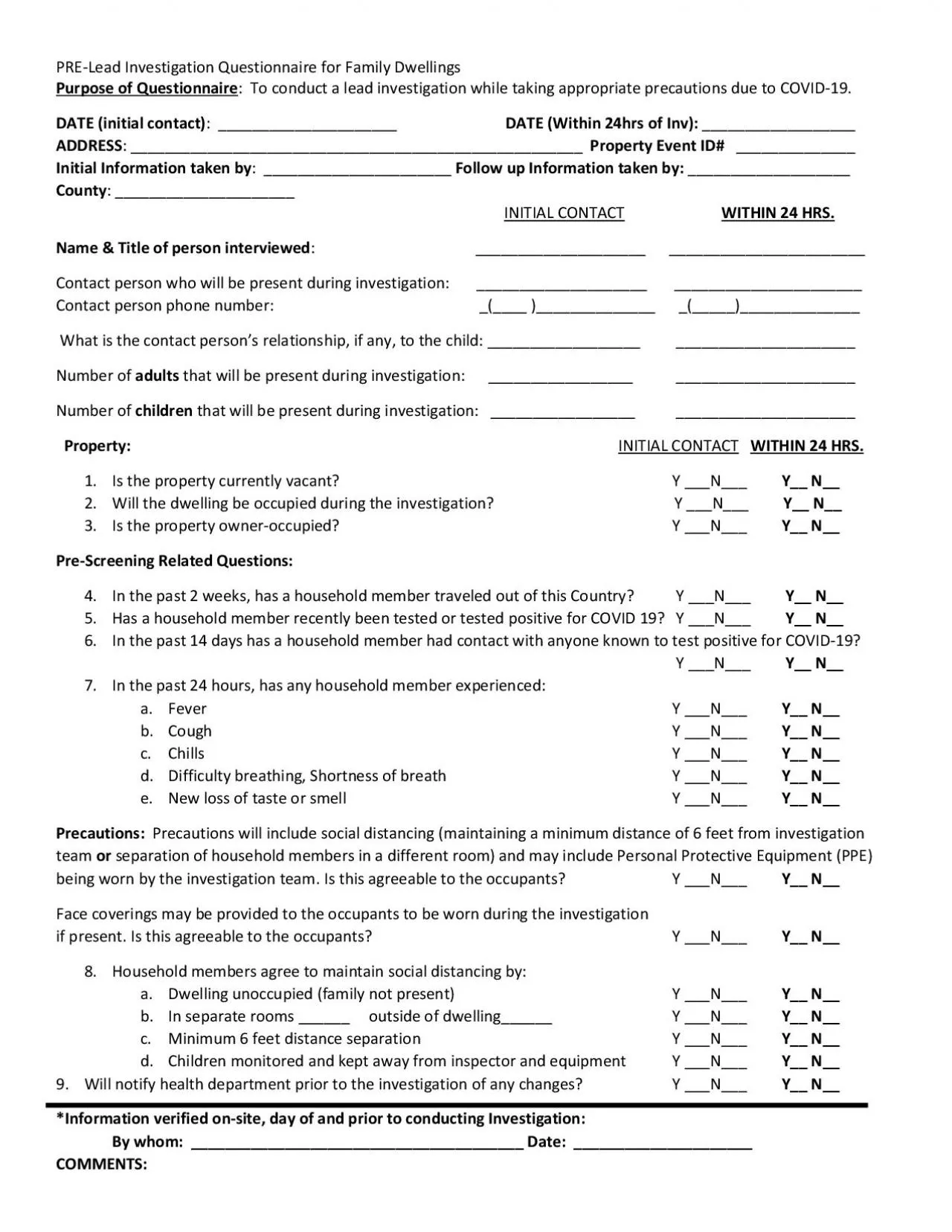 PDF-Investigation Questionnaire for Family Dwellings