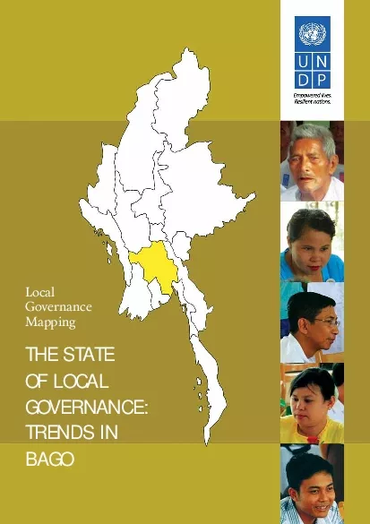 The State of Local Governance Trends in Bago  UNDP Myanmar 2014