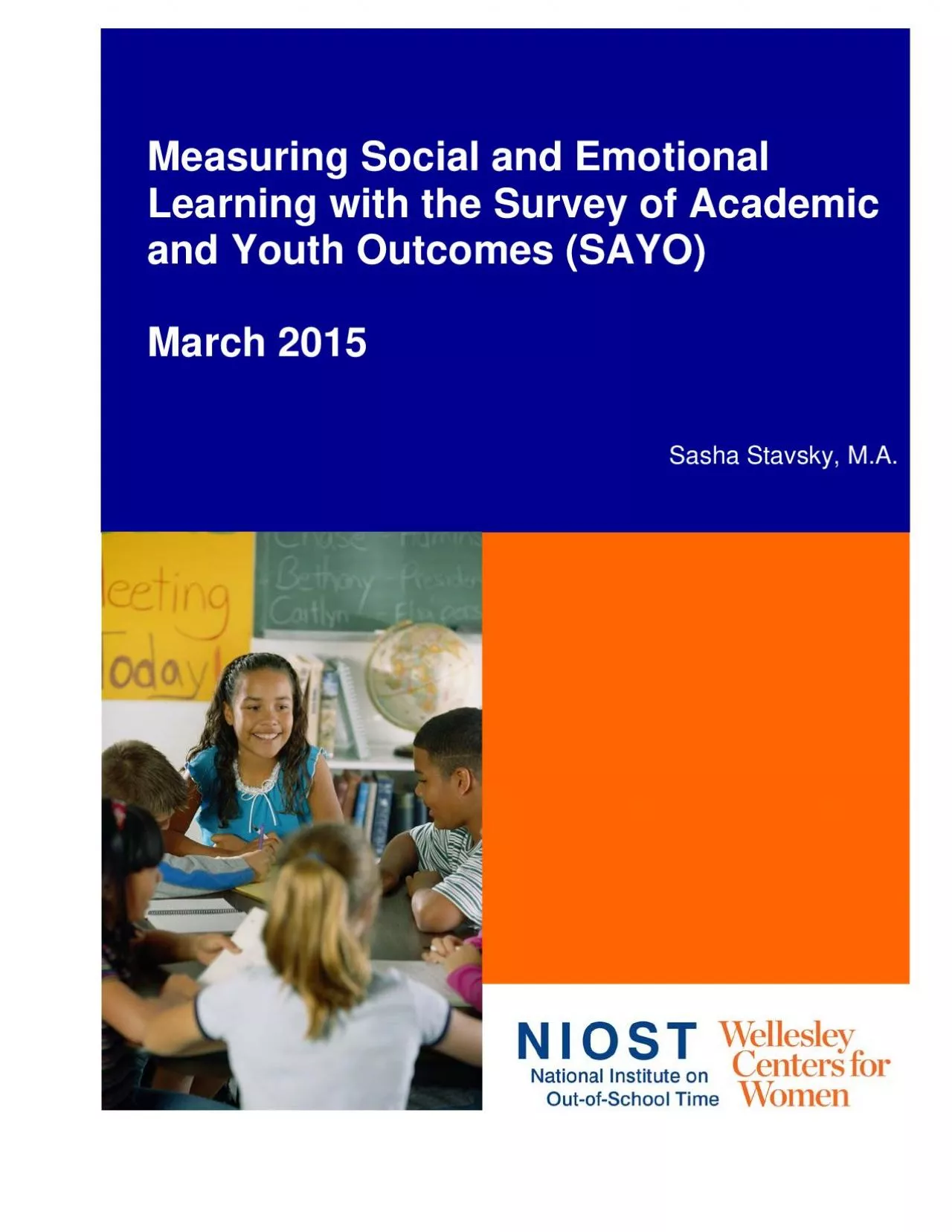 PDF-Measuring Social and Emotional Learning with the Survey of Academic an