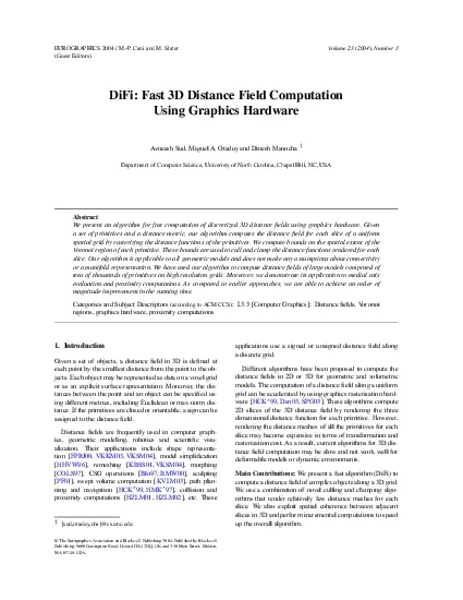 EUROGRAPHICS2004MPCaniandMSlaterGuestEditorsVolume232004Number3DiFiF