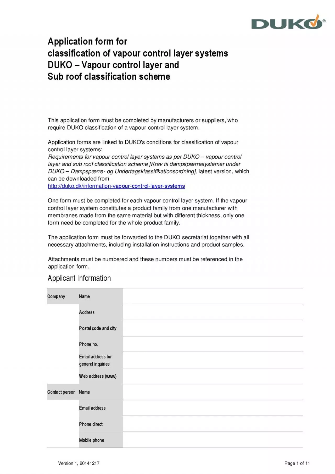 PDF-Application form for