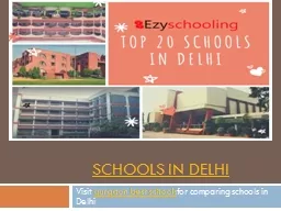 Schools in Gurgaon and Delhi 