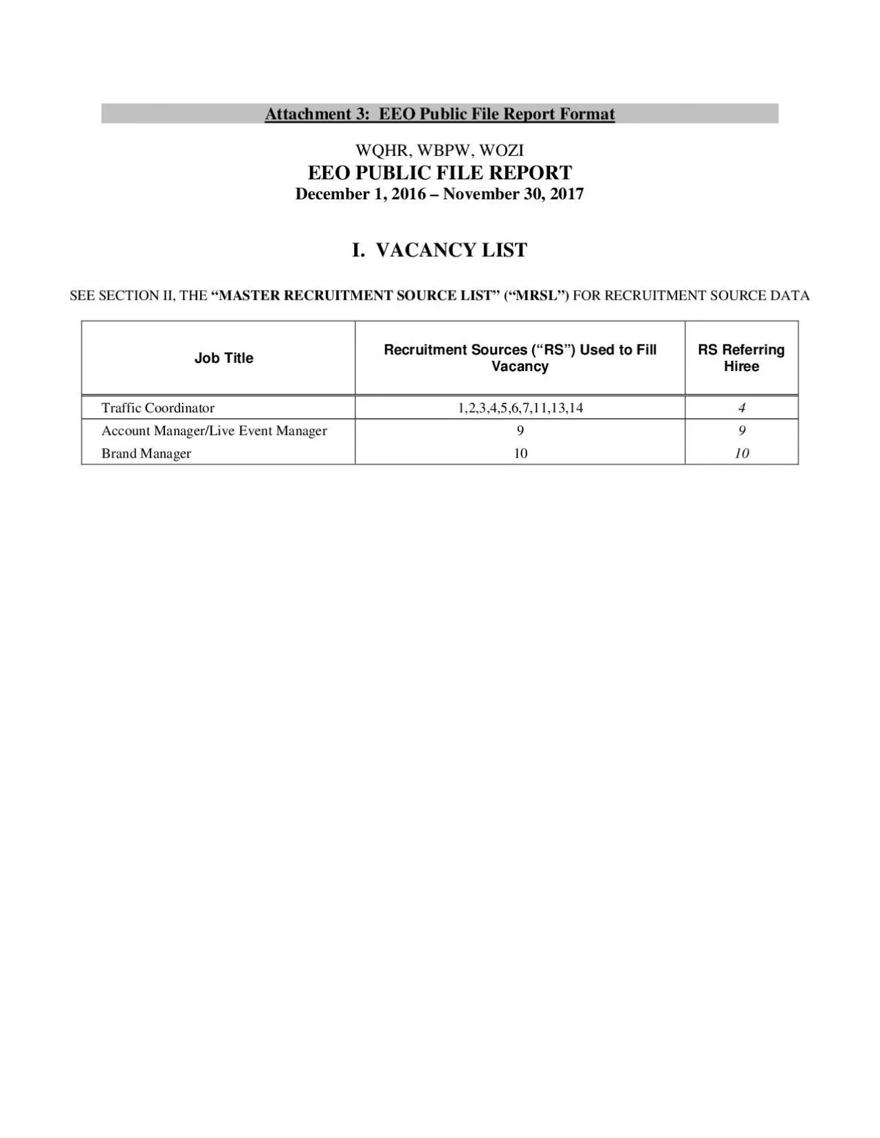 PDF-Attachment 3 EEO Public File Report Format