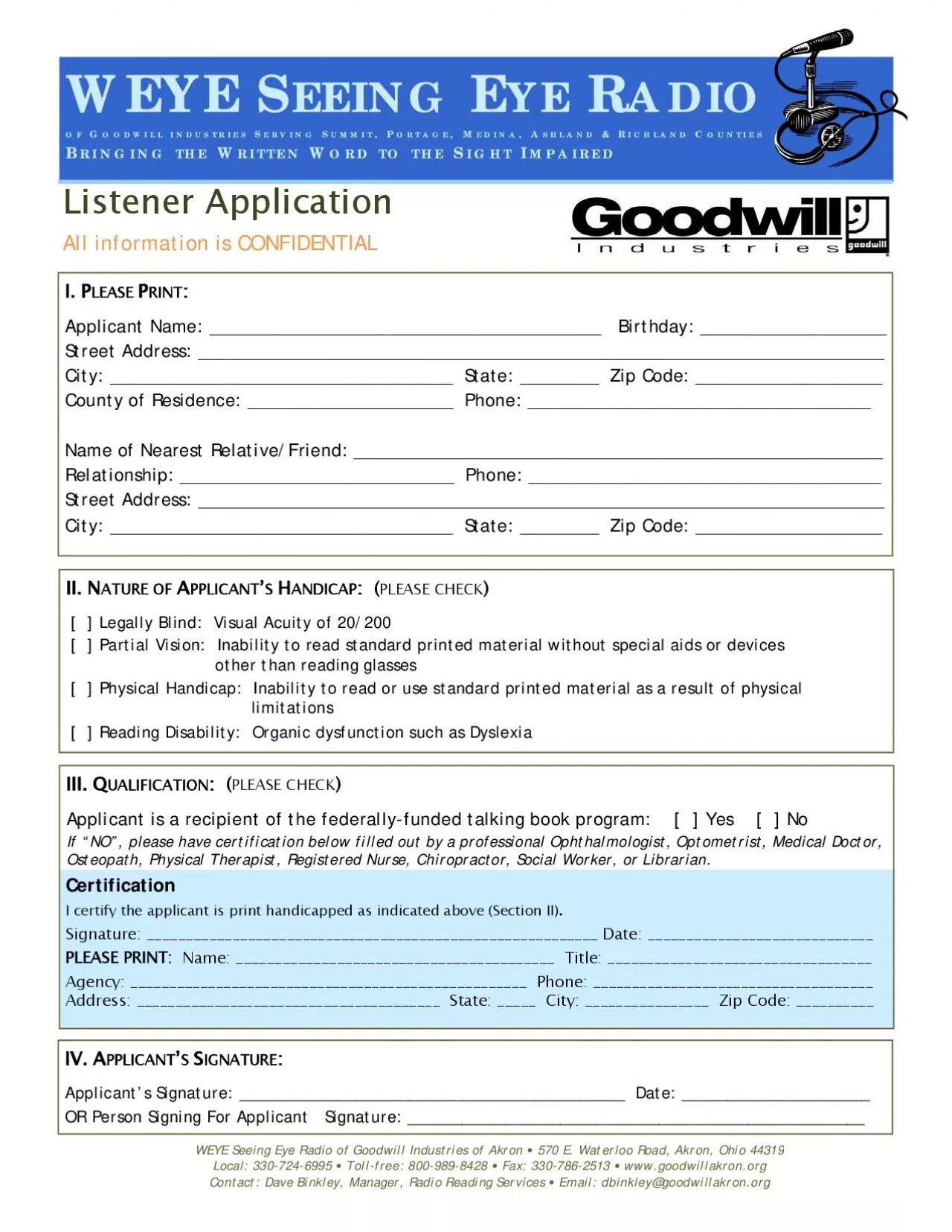 PDF-I certify the applicant is print handicapped as indicated above Secti