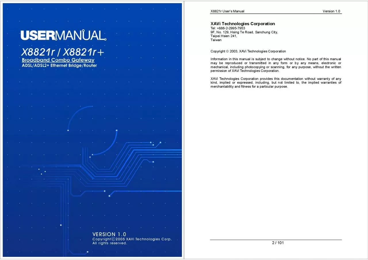 PDF-X8821r Users Manual Versi