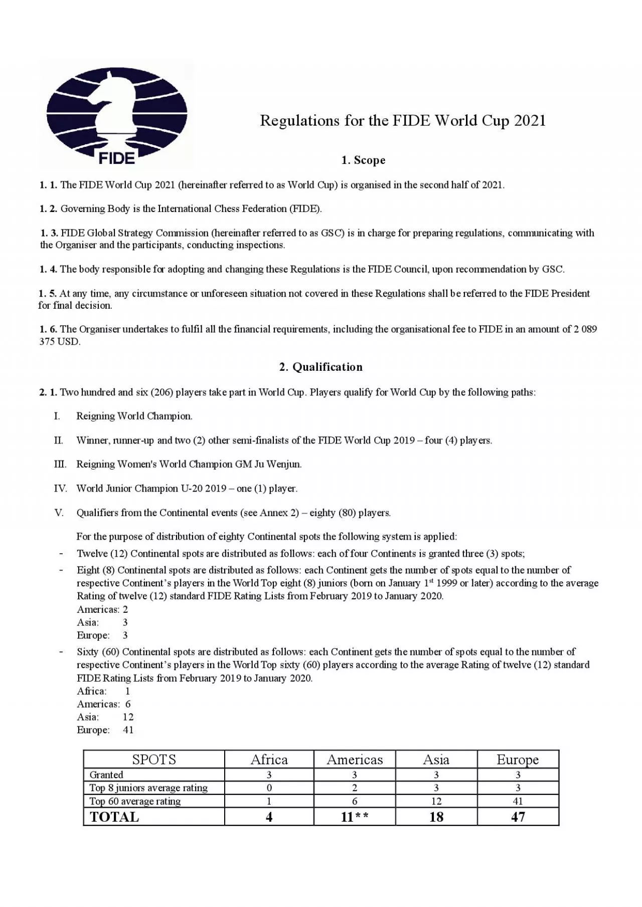 PDF-ReJuOatLons for tKe FDE orOd Cup 2021 1 Scope 1 1 TKe FDE orOd Cup 2