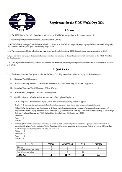 ReJuOatLons for tKe FDE orOd Cup 2021   1 Scope 1 1 TKe FDE orOd Cup 2