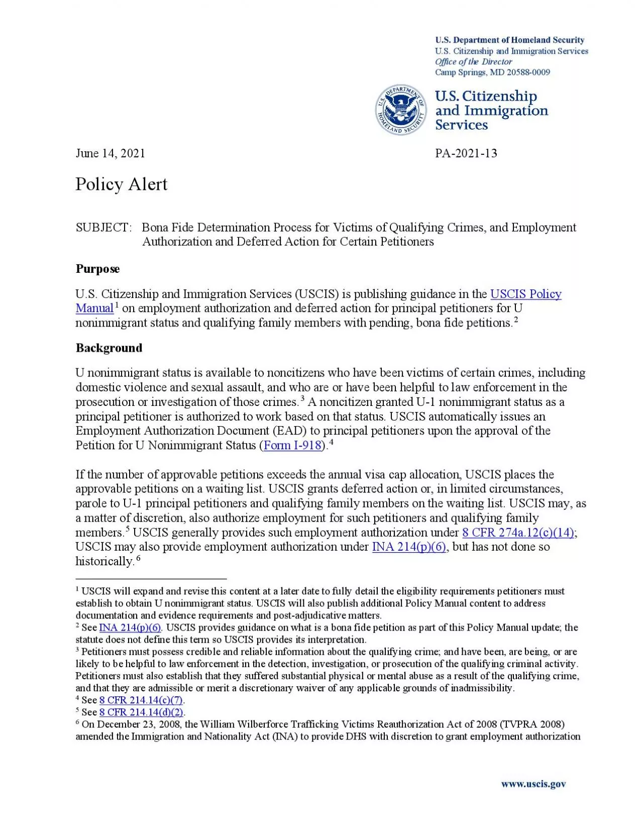 PDF-US Department of Homeland Security US Citizenship and Immigration Serv