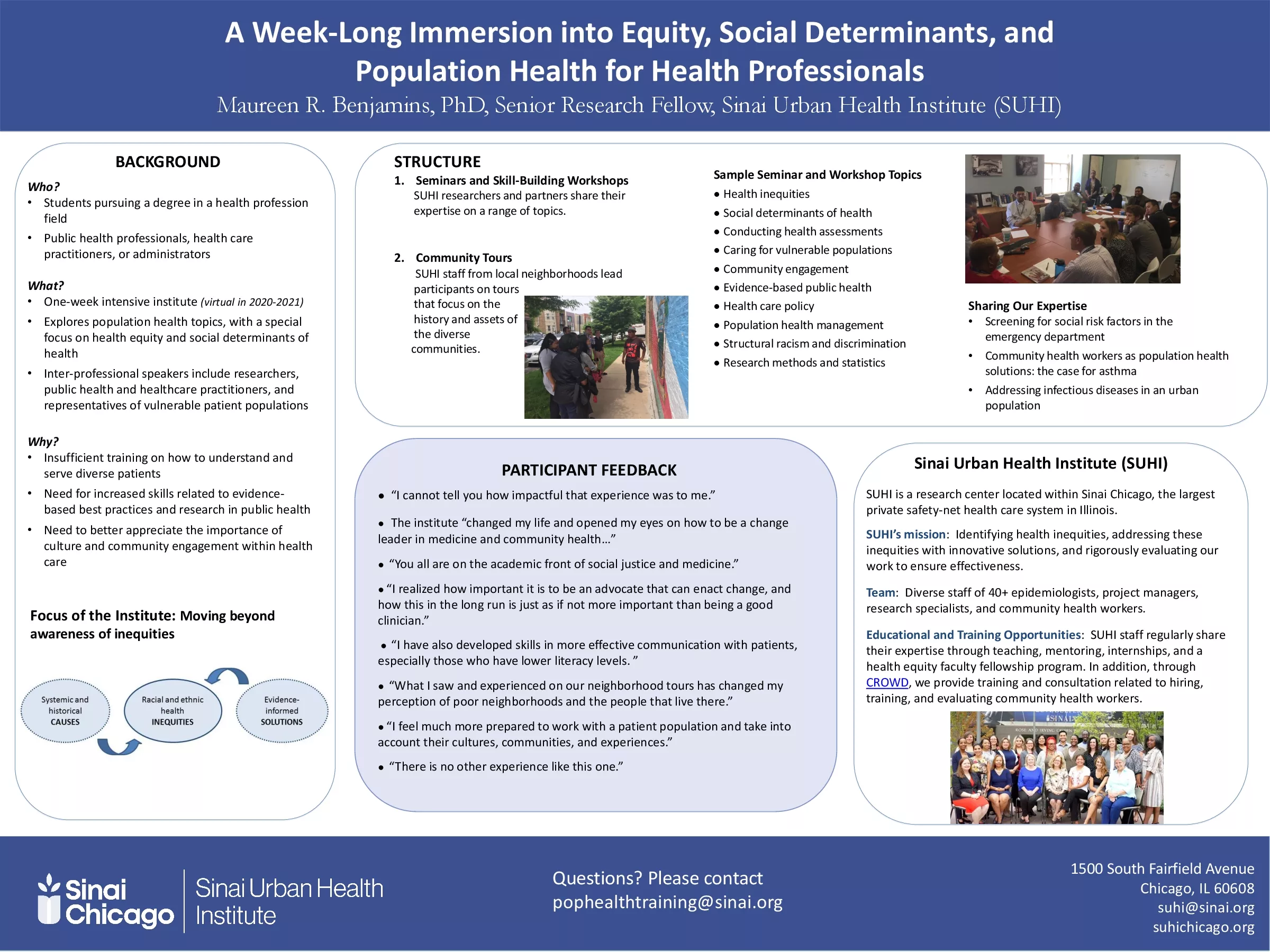 Long Immersion into Equity Social Determinants and